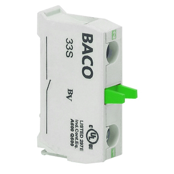 SUNS PBC22-10A Normally Open 22mm Pushbutton Contact Block NO – Industrial Direct