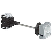 25 A Current, 3 Poles, Long Shaft Door Interlock Disconnect Switch with Grey Padlockable Handle (0168009SS)