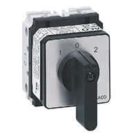 PR-One 25 A Change-Over Panel Mount Cam Switch with 3 Poles and 6 Contacts (227617)