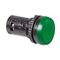 22 mm 230 V Green One-Piece Pilot Light