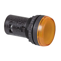 22 mm 130 V Yellow One-Piece Pilot Light