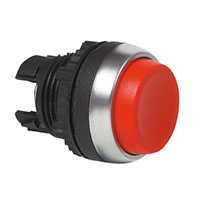 22 mm Red Projected Momentary Chrome Bezel Pushbutton