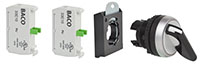 22 mm Black 3 Position Momentary Lever Chrome Bezel Selector Switch with 2 Normally Open (NO) and 3 Position Clip
