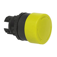 22 mm Yellow 32 mm Mushroom Black Bezel Push-Turn Button