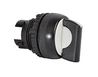 22 mm Black 2 Position Maintained Black Bezel Selector Switch