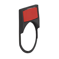22 mm Red Standard Legend Plate Plastic Insert
