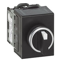 PR12 12 A Change-Over 22 mm Panel Mount Black Cam Switch with Off, 4 Poles, and 8 Contacts (NC04GC113)