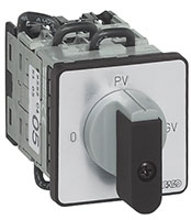 PR12 12 A 2-Speed, One-Way Panel Mount Grey/Black Cam Switch with 8 Contacts (NZ52BQ1)