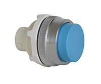 30 mm Blue Projected Momentary Chrome Bezel Pushbutton