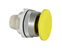 30 mm Yellow 40 mm Mushroom Push-Pull Chrome Bezel Button
