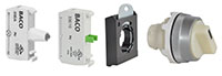 30 mm White 2 Position Maintained Illuminated Chrome Bezel Selector Switch with 1 Normally Open (NO), 130 V Light Emitting Diode (LED), and 3 Position Clip