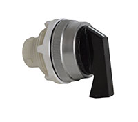 30 mm Black 3 Position Momentary/Maintained Lever Chrome Bezel Selector Switch
