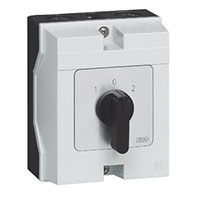 PR21 20 A Change-Over Enclosure Black Cam Switch with Off, 1 Pole, and 2 Contacts (TC01GXQ)