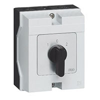 PR21 20 A Change-Over Enclosure Black Cam Switch with Off, 4 Poles, and 8 Contacts (TC04GXQ)