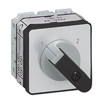 PR21 20 A Change-Over Panel Mount Grey/Black Cam Switch with 1 Pole and 2 Contacts (TC51DQ1)