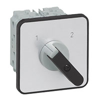 PR26 25 A Change-Over Panel Mount Grey/Black Cam Switch with 4 Poles and 8 Contacts (ZC54DQ7)