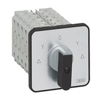 PR26 25 A 1-Speed Starter Panel Mount Grey/Black Cam Switch with 10 Contacts (ZZ13GQ7)