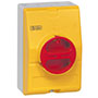 25 A Current, 3 Poles, Enclosed Disconnect Switch with Yellow, Red Padlockable Handle (0172061)