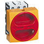 32 A Current, 3 Poles, Panel Mount Disconnect Switch with Yellow, Red Padlockable Handle (0172101)