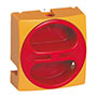 66 mm Diameter Yellow, Red Pad Handle (0172601)