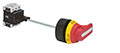 50 A Current Long Shaft Defeatable Door Interlock Disconnect Switch with Yellow, Red Padlockable Handle