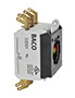 2 Normally Open (NO), 1 Normally Closed (NC) Faston Terminal Non-Illuminated Contact Block Assembly with 3 Position Clip