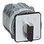 PR40 50 A Change-Over Panel Mount Grey/Black Cam Switch with Off, 2 Poles, and 4 Contacts (HC02GQ7)