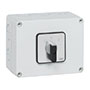 PR63 63 A Change-Over Enclosure Grey/Black Cam Switch with Off, 1 Pole, and 2 Contacts (IC01GAQ)