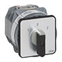 PR63 63 A Change-Over Panel Mount Grey/Black Cam Switch with Off, 1 Pole, and 2 Contacts (IC01GQ7)