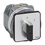 PR63 63 A Change-Over Panel Mount Grey/Black Cam Switch with Off, 2 Poles, and 4 Contacts (IC02GQ7)