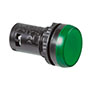 22 mm 130 V Green One-Piece Pilot Light