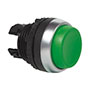22 mm Green Projected Momentary Chrome Bezel Pushbutton