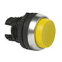 22 mm Yellow Projected Momentary Chrome Bezel Pushbutton