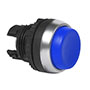 22 mm Blue Projected Momentary Chrome Bezel Pushbutton