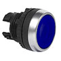 22 mm Blue Flush Momentary Illuminated Chrome Bezel Pushbutton