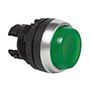 22 mm Green Projected Momentary Illuminated Chrome Bezel Pushbutton