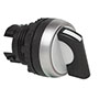 22 mm Black 2 Position Momentary Chrome Bezel Selector Switch