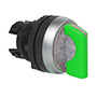 22 mm Green 2 Position Maintained Illuminated Chrome Bezel Selector Switch