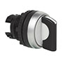 22 mm Black 3 Position Momentary/Maintained Chrome Bezel Selector Switch