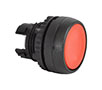 22 mm Red Flush Momentary Black Bezel Pushbutton