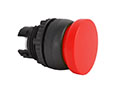 22 mm Red 32 mm Mushroom Momentary Black Bezel Pushbutton