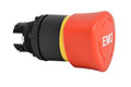 22 mm Red 40 mm Mushroom Push-Turn Black Bezel Emergency-Stop Switch with Emergency Off (EMO)