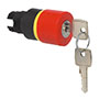 22 mm Red 32 mm Mushroom Push-Key-Reset Black Bezel Emergency-Stop Switch