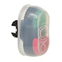 22 mm Twin Touch Flush/Projected Green/Red Illuminated Black Bezel Pushbutton with Shroud and Input Output (I O) Symbols