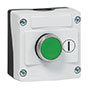 22 mm Green Flush Momentary Control Station with 1 Normally Open (NO) and Start Symbol