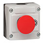 22 mm Red 40 mm Mushroom Momentary Control Station with 1 Normally Closed (NC) and Stop Symbol