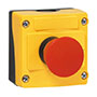 22 mm Red 40 mm Push-Pull Mushroom Maintained Control Station with 1 Normally Closed (NC) and Emergency Stop