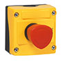22 mm Red 40 mm Push-Turn Mushroom Maintained Control Station with 1 Normally Closed (NC) and Emergency Stop