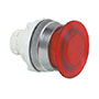 30 mm Red 40 mm Mushroom Momentary Illuminated Chrome Bezel Pushbutton