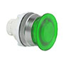 30 mm Green 40 mm Mushroom Momentary Illuminated Chrome Bezel Pushbutton